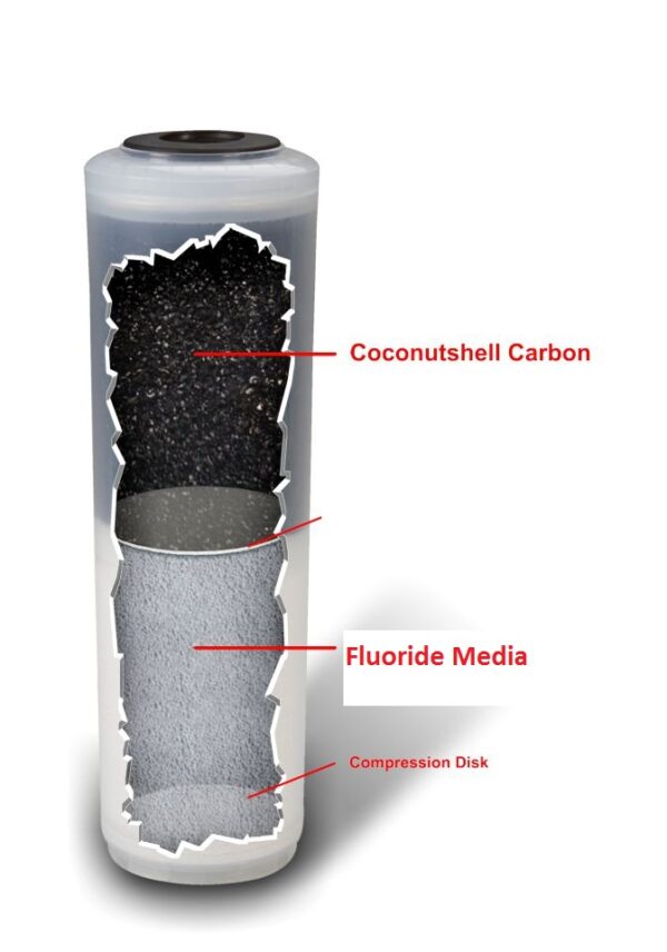 Icepure Fluoride en Koolstof Waterfilter ICP-FC40